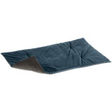 Двухгранная бархатная подстилка Ferplast Baron 110 Blanket Blue-Grey для кошек и собак, 110×70 см