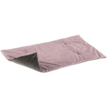 Двухгранная бархатная подстилка Ferplast Baron 110 Blanket Purple-Grey для кошек и собак, 110×70 см