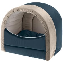 Бархатный дом Ferplast Majesty 20 House Blue-Beige для кошек, 20×32×29 см