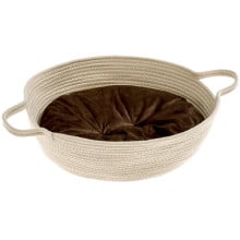 Кровать с двухсторонней подушкой Ferplast Maja Beige Dogbed для кошек и собак, 45×15 см