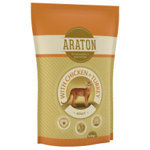Сухой корм Araton Adult With Chicken & Turkey для кошек весом от 1 до 8 кг, 1.5 кг