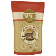 Сухой корм Araton Adult With Salmon для кошек весом от 1 до 8 кг, 1.5 кг