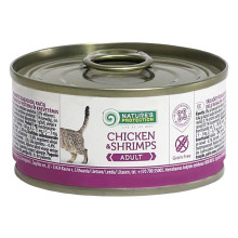 Консерва Natures Protection Adult Chicken & Shrimps для дорослих котів, 100 г