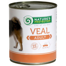 Консерва Natures Protection Adult Veal для дорослих собак, 800 г