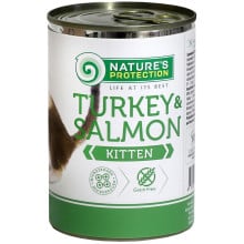 Консерва Natures Protection Kitten Turkey & Salmon для кошенят, 400 г