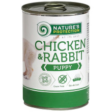 Консерва Natures Protection Puppy chicken & rabbit для цуценят, 400 г