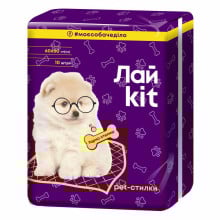 Гигиенические пеленки Лайkit для животных, 10 шт, фиолетовые, 60х60 см
