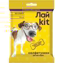 Влажные салфетки Лайkit для ухода за животными 15 шт