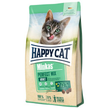 Сухой корм Happy Cat Minkas Perfect Mix для взрослых кошек, c птицей, ягненком и рисом, 10 кг