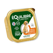 Консерви Equilibre&Instinct для цуценят, паштет з птицею, морквою і молоком, 150 г
