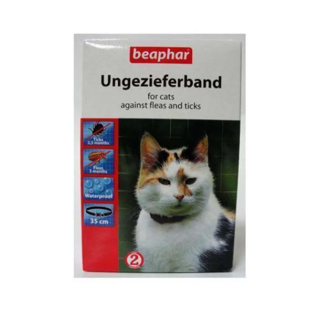 Нашийник Beaphar Ungezieferband проти бліх та кліщів для котів, 35 см