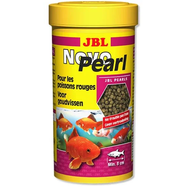 Основний корм у формі гранул JBL NovoPearl для золотих рибок, 250 мл