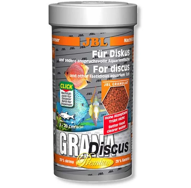 Основний корм преміум-класу в формі гранул JBL GranaDiscus для дискус, 250 мл