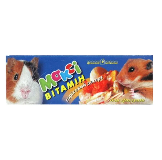 Макси витамин десерт ореховый для грызунов, 45 г