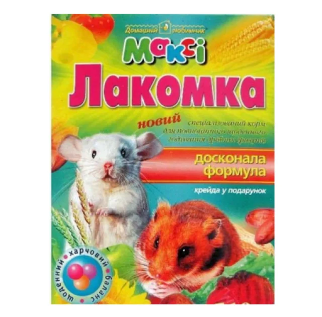 Макси корм мелких грызунов лакомка, 510 г