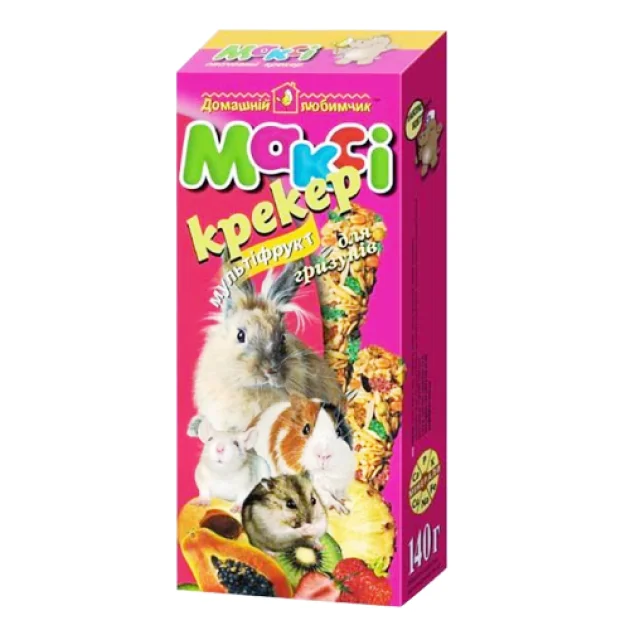 Макси крекер для грызунов мультифруктовый, бонус +15%
