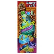 Макси крекер для волнистых попугаев фруктовый, 140г, бонус+15%.