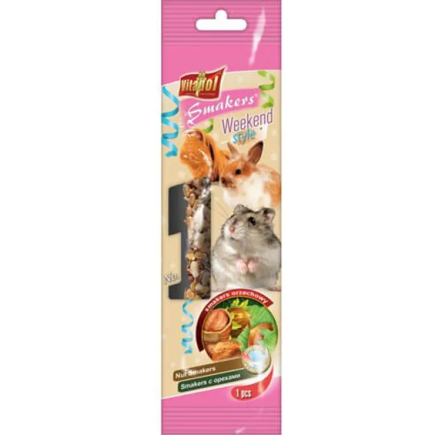 Колба Vitapol Smakers Weekend Style для грызунов, ореховый 45 г,