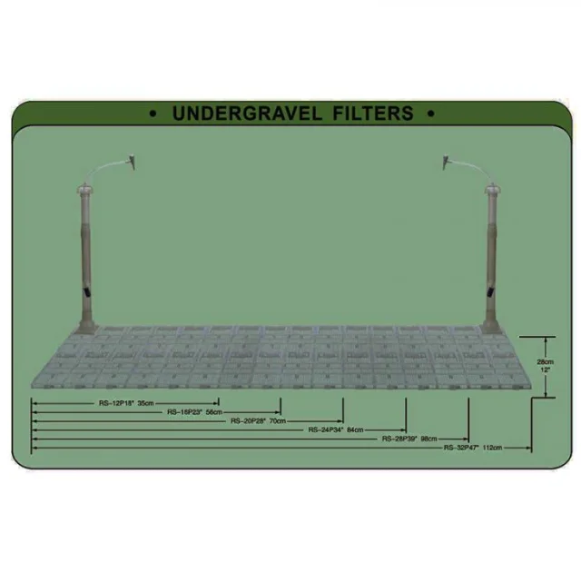 Фильтр Resun RS-32P донный, для аквариума