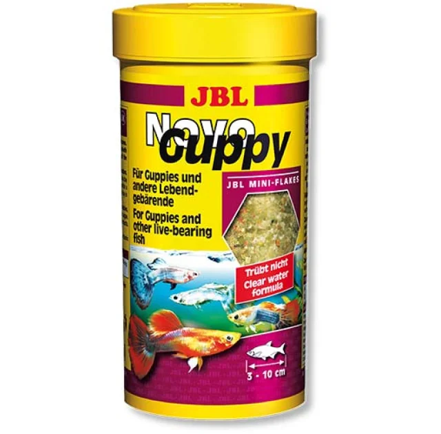 Основний корм JBL NovoGuppy для живонароджених риб, наприклад, гуппі, 250 мл