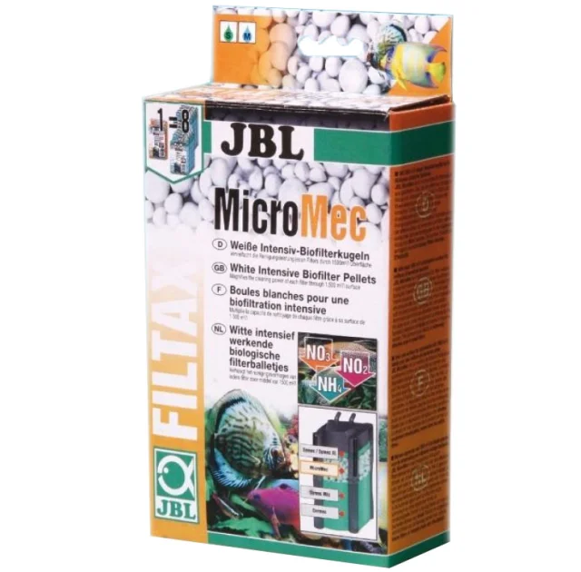 Кульки з спеченого скла JBL Micromec для розщеплення забруднюючих речовин в акваріумному фільтрі, 650 г