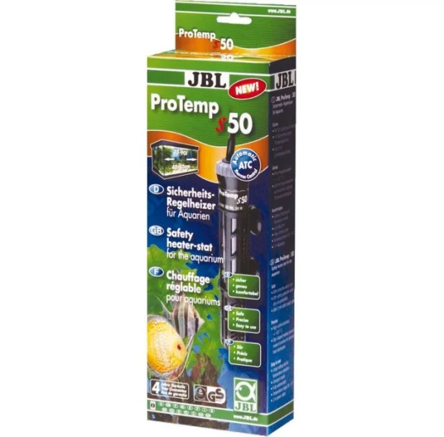 Регулируемый нагреватель 50 Вт с защитным кожухом JBL ProTemp S 50 для аквариума