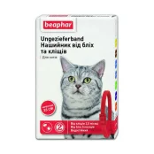 Нашийник Beaphar проти бліх та кліщів для котів, червоний, 35 см
