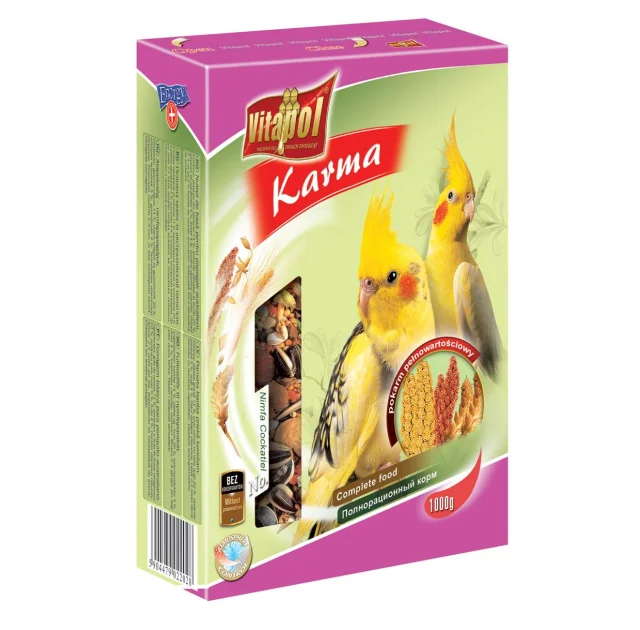 Корм Vitapol Karma повнораціонний, для німф, 1 кг