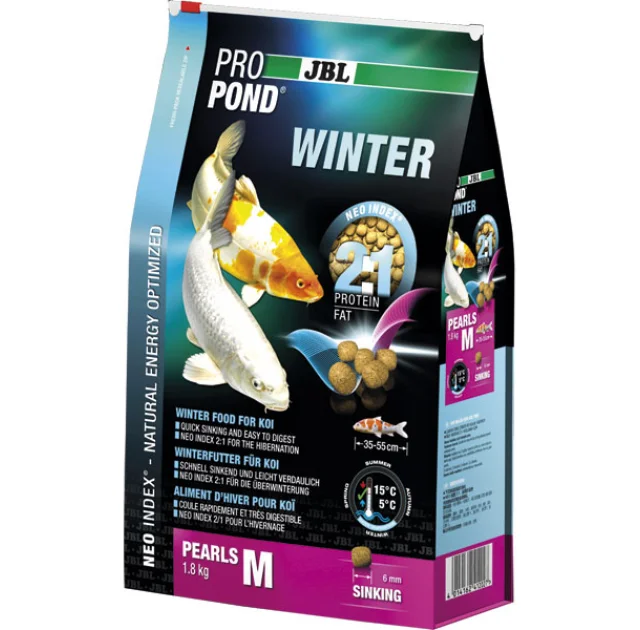 Зимовий корм JBL ProPond Winter M для вряди середнього розміру, 3.6 кг