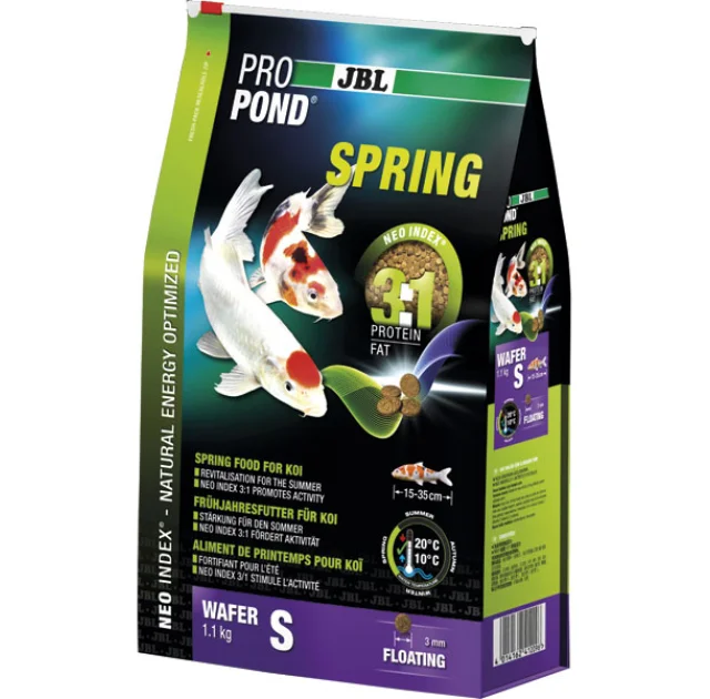 Весняний корм JBL ProPond Spring S для невеликих котрі, 1.1 кг