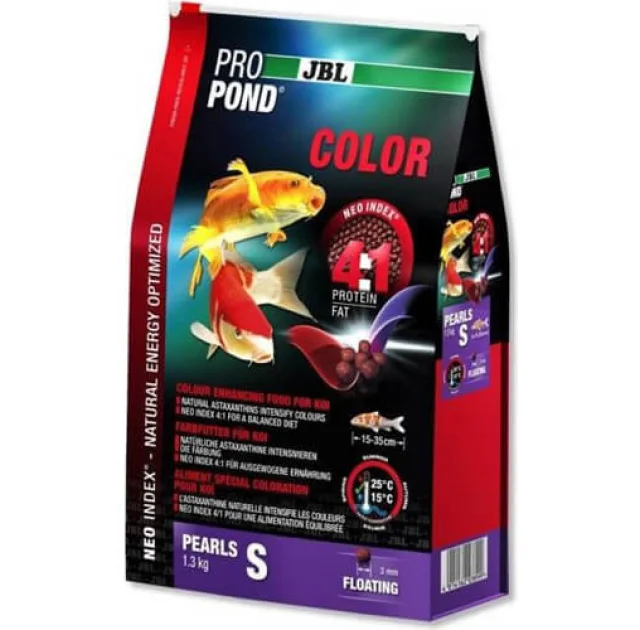 Корм JBL ProPond Color S для посилення забарвлення у невеликих котрі, 1.3 кг