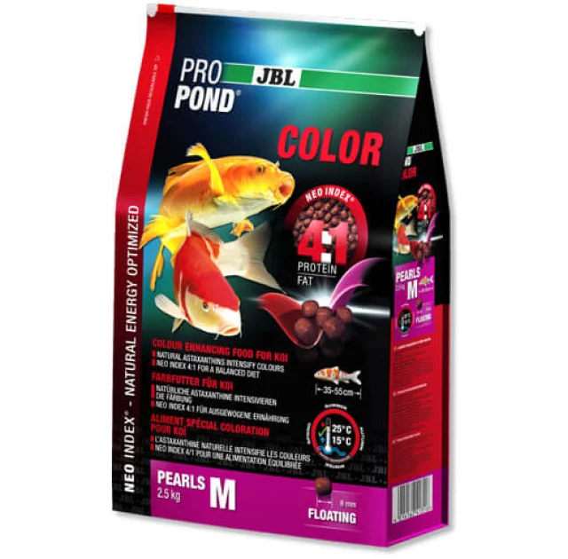 Корм JBL ProPond Color M для посилення забарвлення у вряди середнього розміру, 2.5 кг
