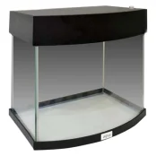 Акваріум AquaStar з овальної передньою стінкою, 60 л, LED, чорний Акваріум AquaStar з овальної передньою стінкою, 60 л, LED, чорний