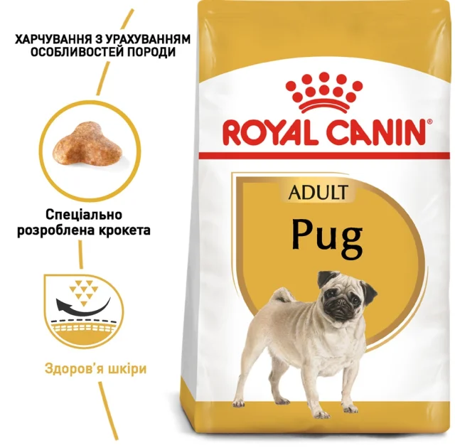 Сухий корм Royal Canin Pug Adult для мопса, 1.5 кг
