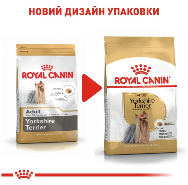 Сухий корм Royal Canin Yorkshire Terrier Adult для йоркширського тер'єра, 1.5 кг