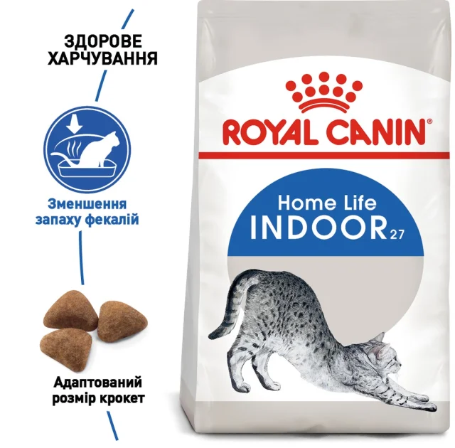 Сухий корм Royal Canin Indoor 27 для кішок, що постійно живуть у приміщенні, 400 г