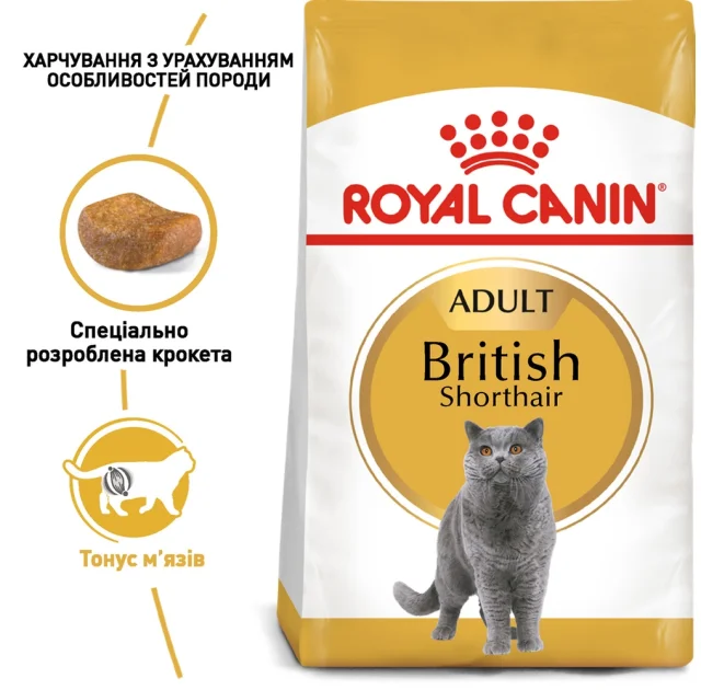 Сухий корм Royal Canin British Shorthair Adult для британських короткошерстих кішок, 2 кг