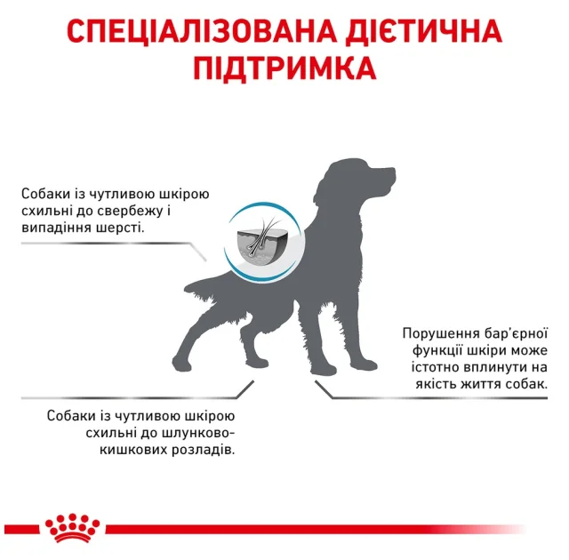 Сухой корм Royal Canin Skin Care Adult при заболевании кожи у собак, 11 кг