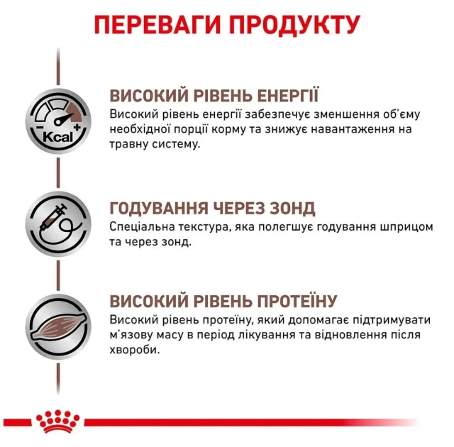 Вологий корм Royal Canin Recovery для кішок і собак в період відновлення після хвороби, 195 г