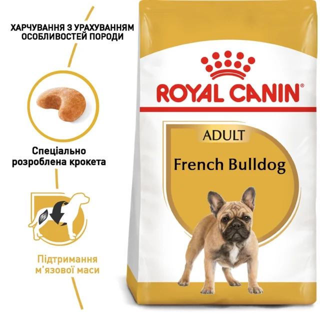 Сухий корм Royal Canin French Bulldog Adult для французького бульдога, 1.5 кг
