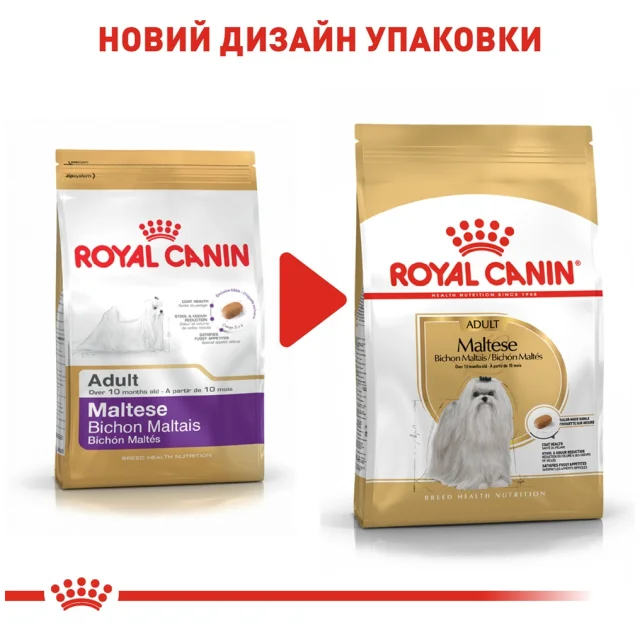 Сухий корм Royal Canin Maltese Adult для мальтійської болонки, 1.5 кг