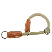 Ошейник-полуудавка Ferplast Derby CS10/35 Grey для собак из эко-кожи, черная, A: 35 см, 10 мм