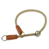 Ошейник-полуудавка Ferplast Derby CS12/60 Grey для собак из эко-кожи, черная, A: 60 см, 12 мм