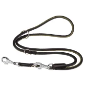 Тренувальний поводок з еко-шкіри Ferplast Derby GA12 / 200 Black для собак, 12 мм, 200 см