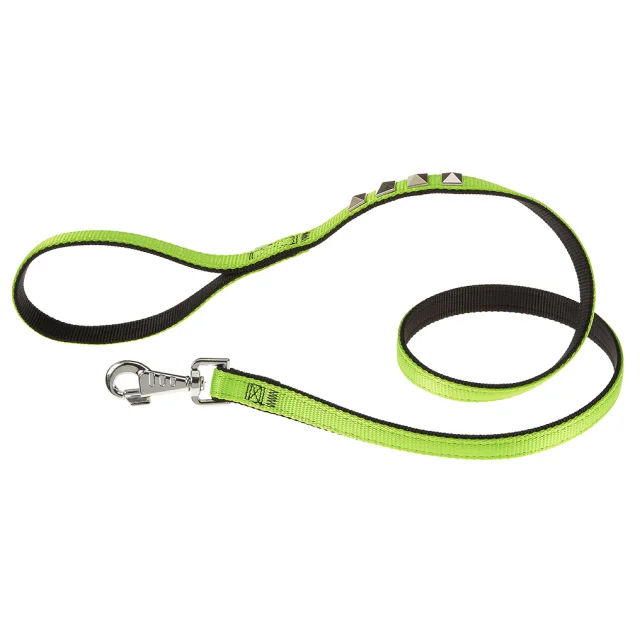 Нейлоновий поводок Ferplast Dual Pyramids G20 / 120 Green-Black для собак, 20 мм, 120 см