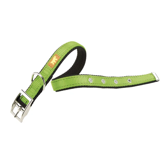 Нейлоновий нашийник Ferplast Dual CF20 / 43 Colours Green для собак, 20 мм, A: 35 ÷ 43 см