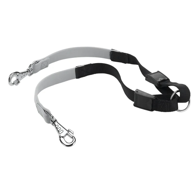 Регульована сворка до повідців Ferplast Elastic Twin для собак, 25 мм, 49 ÷ 59 см