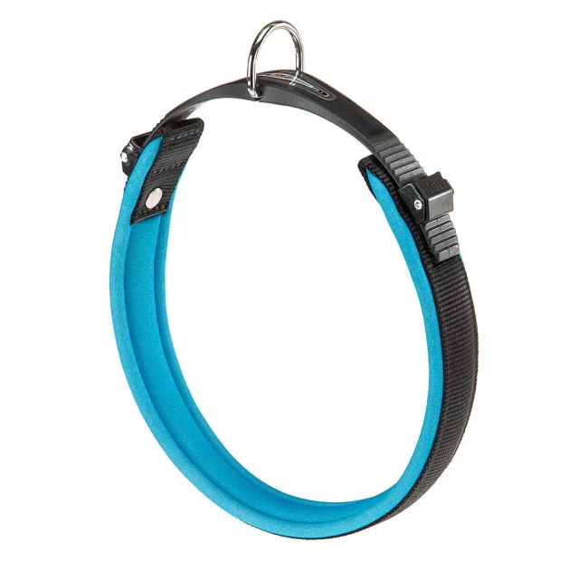 Ошейник на мягкой подкладке Ferplast Ergofluo C25/51 Blue для собак, A: 43÷51 см, B: 25 мм