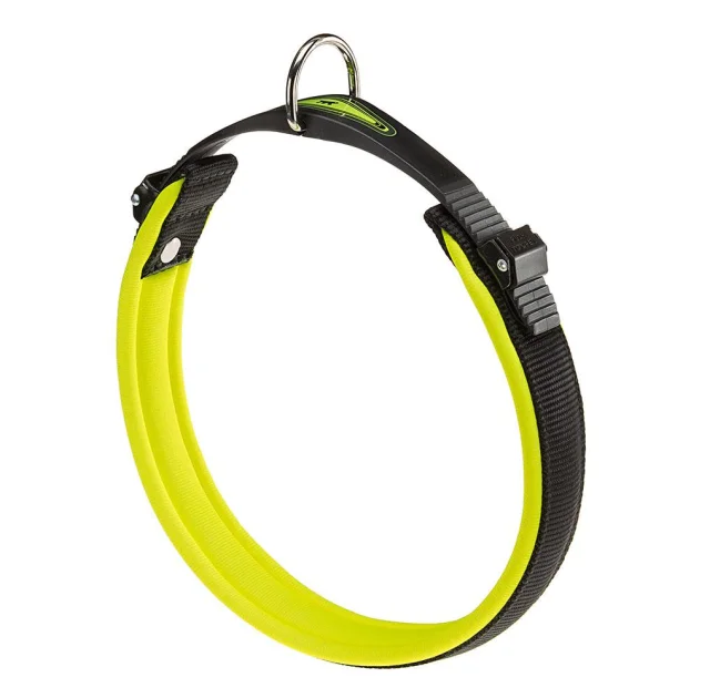 Ошейник на мягкой подкладке Ferplast Ergofluo C25/60 Yellow для собак, A: 52÷60 см, B: 25 мм