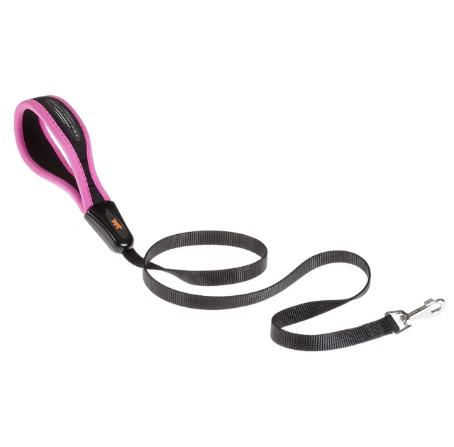 Эргономичный поводок Ferplast Ergofluo G15/120 Pink для собак с ручкой на мягкой подкладке, 15 мм, 120 см